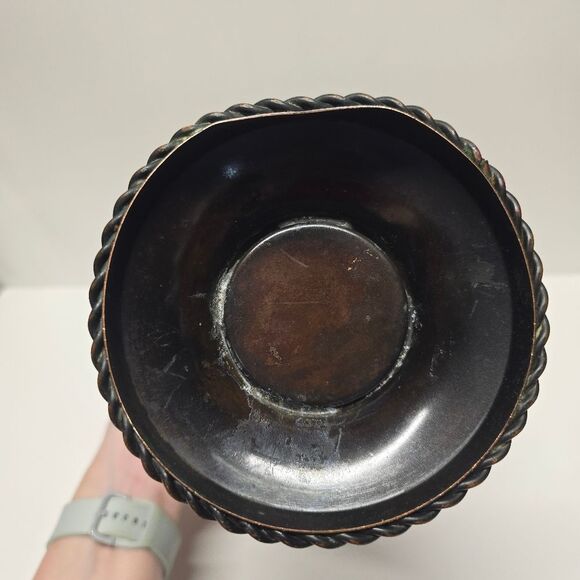 Vintage Large Metal Greek Vase In Antique Style - Picture 7 of 9